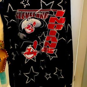 Cleveland Indians rhinestones sweatshirt